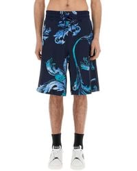 Versace Jeans Couture - Sports Shorts Outline Baroque - Lyst