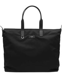 Dolce & Gabbana - Dolce & Gabbana Zippered Tote Bag With Leather Handles - Lyst