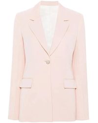 Lanvin - Peach Wool Interlock Jacket - Lyst
