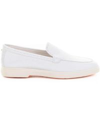Santoni - Leather Moccasin - Lyst