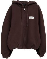 Jacquemus - Logo Cotton Hoodie - Lyst