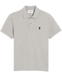 Ami Paris - De Coeur Cotton Polo Shirt - Lyst