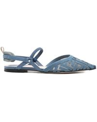 Fendi - Colibrì Lite Slingback Ballets - Lyst