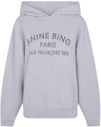 Anine Bing - "Harvey" Sweatshirt Paris Stencil - Lyst