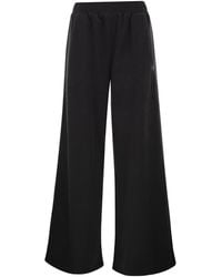 New Balance - Wide-Leg Cotton-Blend Sweatpants - Lyst