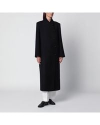 Rohe - Virgin Wool Coat With Pankou Fastening - Lyst