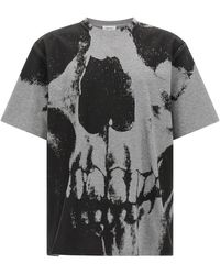 McQueen - 'Skull' T-Shirt - Lyst