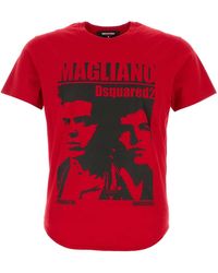 DSquared² - Regular Fit Cotton T-Shirt - Lyst