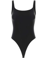 Skims - Onyx Stretch Nylon Bodysuit - Lyst