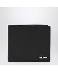 Prada - Saffiano Wallet With Logo - Lyst