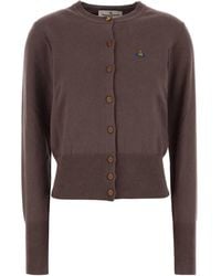 Vivienne Westwood - Cropped Cardigan With Button-Down Front - Lyst