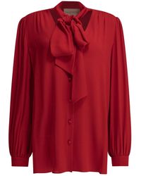Valentino - Silk Georgette Blouse - Lyst