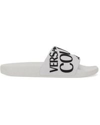 Versace Jeans Couture - Slide Sandal With Logo - Lyst