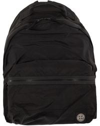 Stone Island - Backpack With Pockets And Padded Shoulder Straps - Lyst