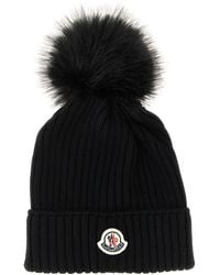 Moncler - Enfant Pon Pon Wool Beanie - Lyst