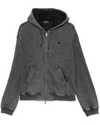 Emporio Armani - Hoodie With Logo Patch - Lyst