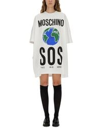 Moschino - Cotton Interlock Dress - Lyst
