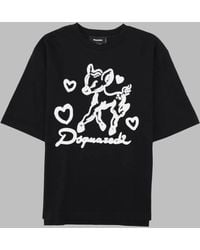 DSquared² - T-Shirt Con Stampa E Logo - Lyst