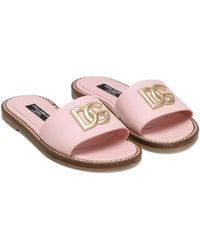 Dolce & Gabbana - Slippers With Logo - Lyst