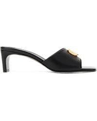 Gucci - Gg Marmont Leather Mules - Lyst