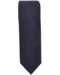 Emporio Armani - Silk Necktie With Jacquard Motif - Lyst