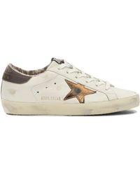 Golden Goose - Ovine Leather Cow Leather Polyurethane Viscose Rubber Low-Top Sneakers - Lyst