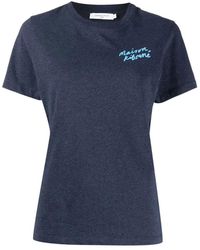 Maison Kitsuné - Maison Kitsuné Mini Handwriting Logo T-Shirt - Lyst