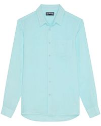 Vilebrequin - Plain Linen Shirt With A Pocket - Lyst