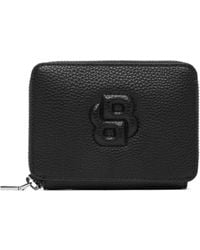 BOSS - Anett Logo Zip Around Wallet - Lyst