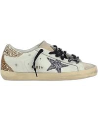 Golden Goose - Super-Star Glitter Neakers - Lyst