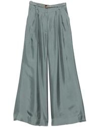 Zimmermann - Silk Wide-Leg Trousers - Lyst