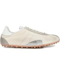 Maison Margiela - Sprinters Vintage Finish Suede And Leather Sneakers - Lyst