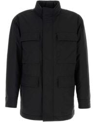 Ferragamo - Wool Blend Padded Jacket - Lyst