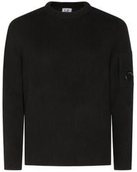 C.P. Company - C.P.Company Raven Full Rib Crewneck - Lyst