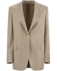 Tagliatore - Two-Button Silk Jacket - Lyst