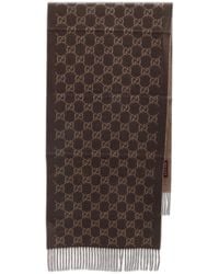 Gucci - Cashmere Scarf Gg - Lyst
