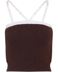 Prada - Wool And Cachemire Top - Lyst