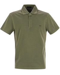 Fay - Cotton Jersey Polo Shirt - Lyst