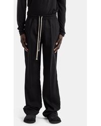 Rick Owens - Pantalon Large À Taille Élastiquée Dietrich Drawstring Noir - Lyst
