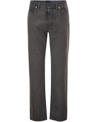 Stone Island - Straight-Leg Five-Pocket Cotton Jeans - Lyst