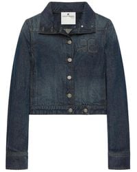Courreges - Courregès Vintage Denim Reedition Jacket - Lyst