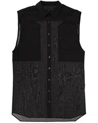 Rick Owens - Sleeveless Shirt "Jumbo Sl" - Lyst