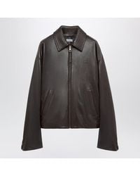 Loewe - Dark Deerskin Zipup Jacket - Lyst