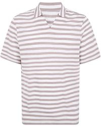 Majestic - Stripes Polo Shirt - Lyst