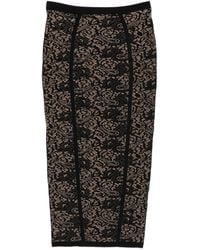 Elisabetta Franchi - Knitted Midi Skirt - Lyst