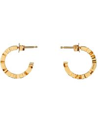 Versace - Logo Hoop Earrings - Lyst