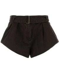 Magda Butrym - Chocolate Denim Shorts - Lyst