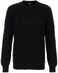 Fendi - Crew Neck Sweaters - Lyst