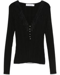 Self-Portrait - Sweater With Lace - Lyst