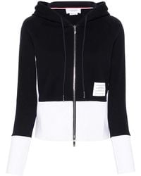 Thom Browne - Color Block Classic Loopback Zip-Up Hoodie - Lyst
